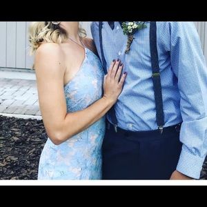 Light blue lace dress